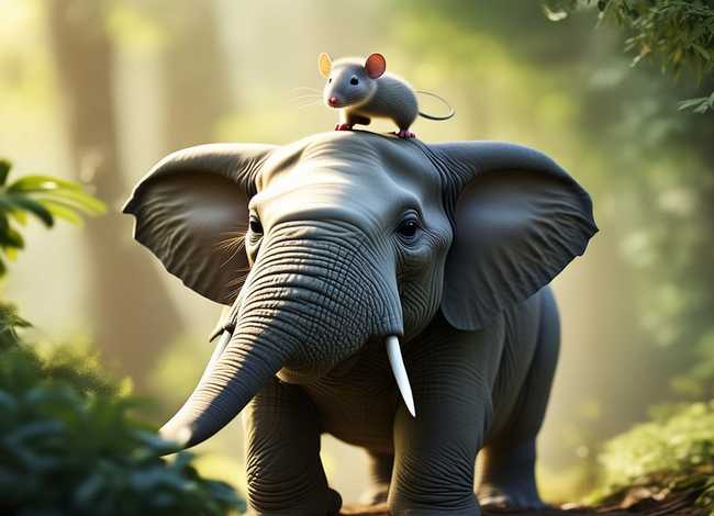 小老鼠吃大象故事启示、小老鼠吃大象故事启示是什么