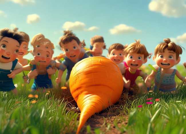 拔萝卜儿童故事绘本 拔萝卜绘本故事完整版 拔萝卜儿童故事绘本 拔萝卜绘本故事完整版