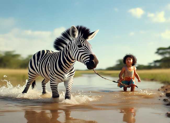 小斑马过河的儿童故事；小斑马过河的故事内容