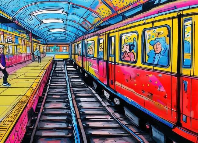 地铁儿童画 地铁儿童画获奖图片