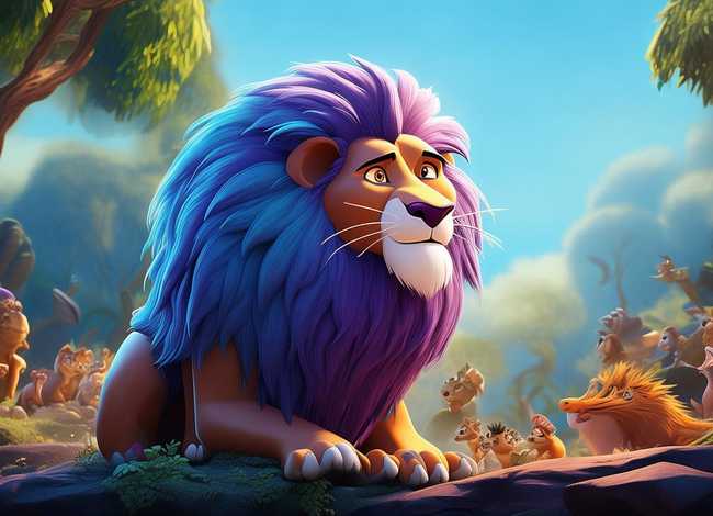 儿童故事光头狮子；儿童故事狮子王的故事