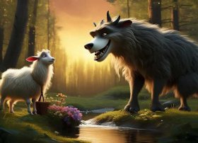 儿童故事大灰狼和小山羊；讲一个大灰狼和小山羊的故事