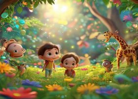 动物世界儿童0-3岁故事绘本，动物世界绘本故事图片