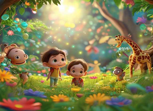 动物世界儿童0-3岁故事绘本，动物世界绘本故事图片