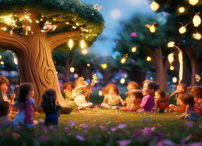 儿童公园趣味小故事、在公园小故事