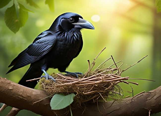 儿童故事乌鸦学搭窝 乌鸦搭窝的故事