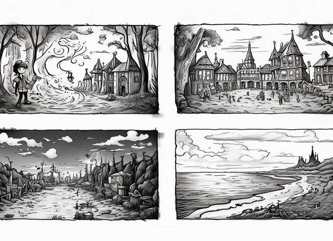 故事画4一6个画面简笔 - 故事画4一6个画面简笔画 故事画4一6个画面简笔 - 故事画4一6个画面简笔画