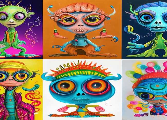 外星人儿童画图片 外星人儿童画图片大全