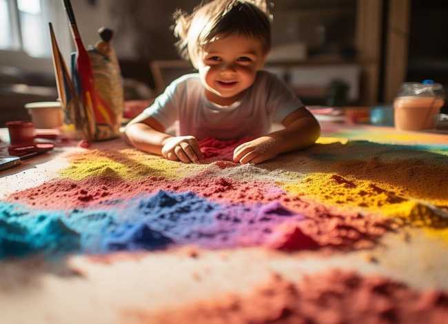 儿童沙画图、儿童沙画怎么画的步骤图解