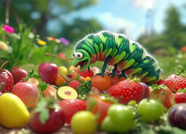 好饿的毛毛虫故事；好饿的毛毛虫故事串词