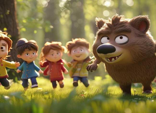 3到4岁儿童故事大灰狼，0到3岁大灰狼的故事