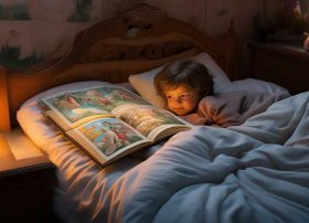 睡前故事的画；睡前故事的画画图片