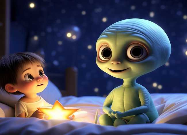 外星人故事儿童睡前故事 - 外星人的睡前故事
