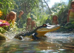 鳄鱼3-6岁儿童故事（关于鳄鱼的幼儿故事）