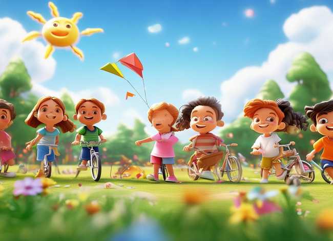 快乐的儿童图片；快乐的儿童图片背景