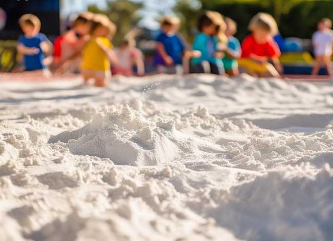 儿童沙池里面的白色沙子是什么，小孩玩的沙池白色的是什么