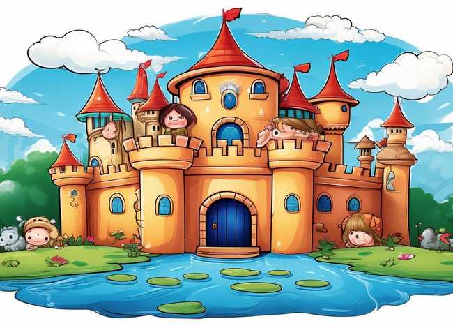 城堡儿童简笔画（城堡儿童简笔画图片大全）