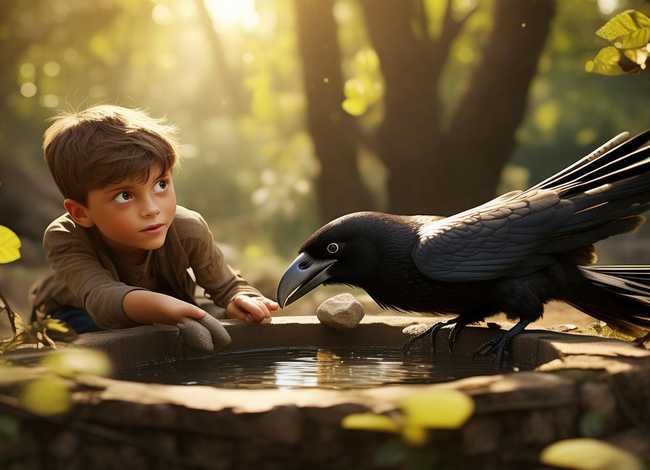 儿童故事1分钟，儿童故事1分钟乌鸦喝水
