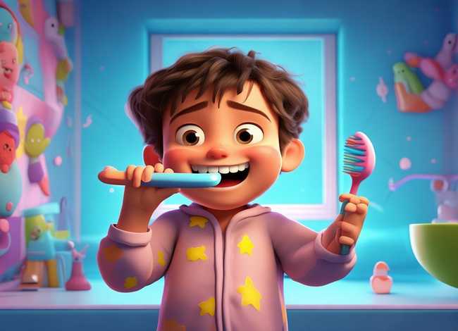 儿童刷牙小故事绘图版 幼儿刷牙小故事