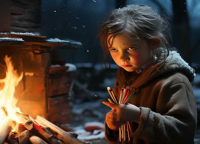 故事画图片大全，故事画图片大全卖火柴的小女孩
