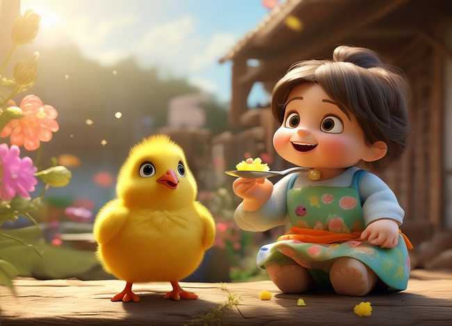 喂鸡亲宝儿歌，喂鸡亲宝儿歌视频