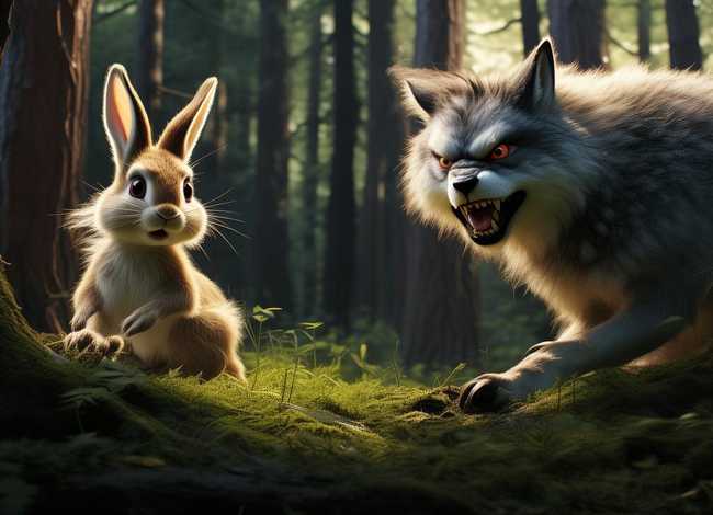 大灰狼和小兔子故事 大灰狼和小兔子故事内容