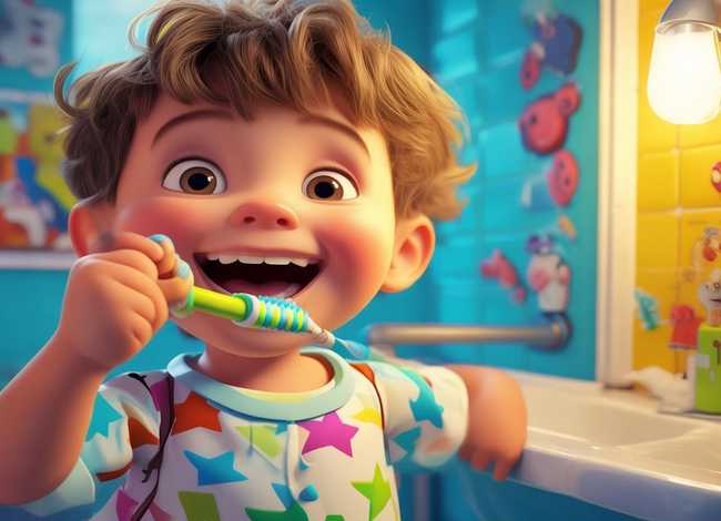儿童刷牙小故事绘图版 幼儿刷牙小故事