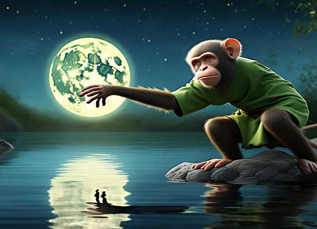 猴子捞月讲故事视频;猴子捞月寓言故事视频 猴子捞月讲故事视频;猴子捞月寓言故事视频