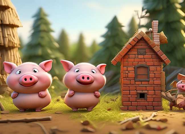 儿童故事三只小猪注音版、三只小猪注音版绘本故事图片 儿童故事三只小猪注音版、三只小猪注音版绘本故事图片