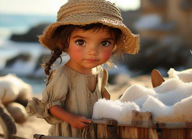 卖盐的小女孩 卖盐的小女孩图片