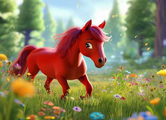 小红马儿童故事；小红马的故事