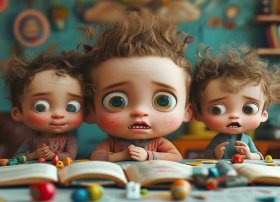 关于儿童故事三心二意的图片；关于三心二意的小故事