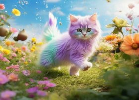 儿童故事3-6岁会变颜色的小花猫、幼儿故事会变颜色的小花猫