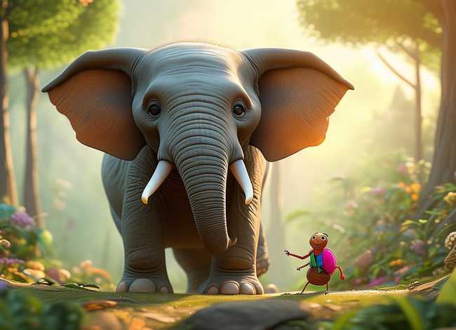 儿童故事蚂蚁和大象（幼儿故事蚂蚁和大象）