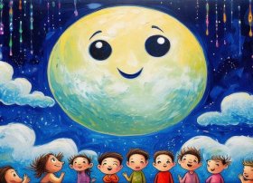 月亮的味道儿童画（月亮的味道怎么画一幅画）