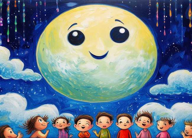 月亮的味道儿童画（月亮的味道怎么画一幅画）