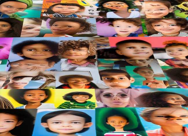 儿童自画像可打印图片 儿童自画像图片大全