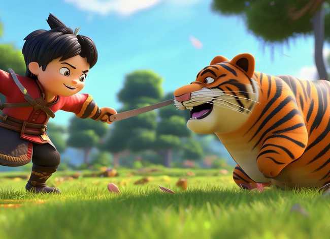 武松打虎的视频儿童版 武松打虎少儿表演的视频