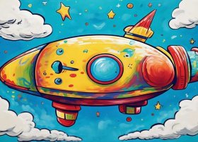 儿童飞船图画 儿童飞船图画简单