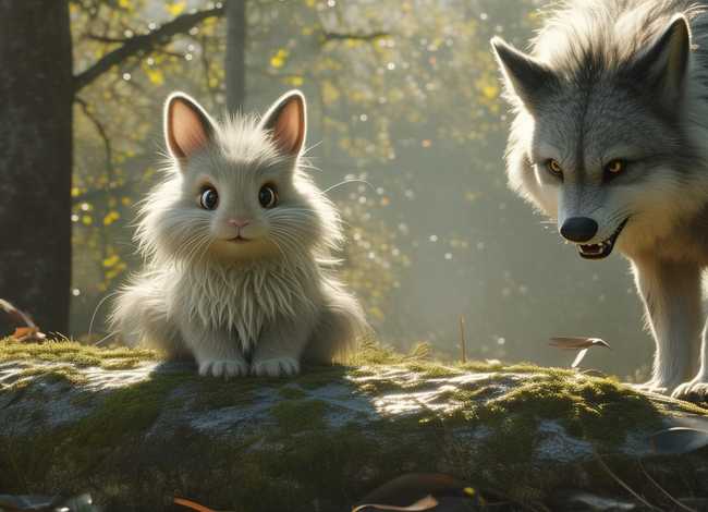 播放小白兔和大灰狼的故事（播放小白兔和大灰狼的故事作文）