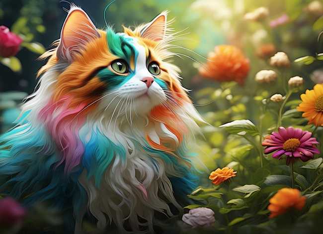 会变色的小花猫的故事；会变颜色的小花猫故事道理