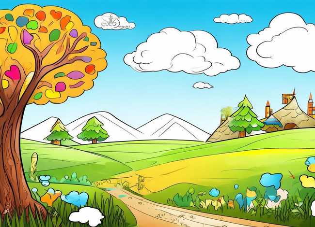 儿童故事绘本制作空白打印涂色 - 幼儿绘本故事可打印涂色