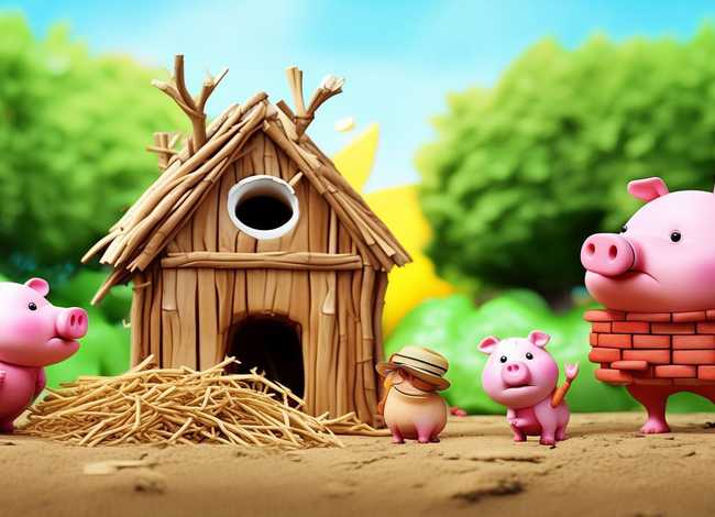 儿童故事三只小猪ppt，三只小猪幼儿ppt