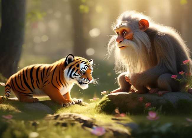 儿童故事老虎拜师傅；幼儿故事老虎拜师傅