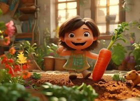 儿童睡前故事拔萝卜图片（拔萝卜故事睡前故事）