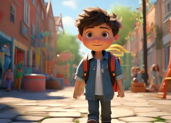 声音故事；声音故事大卫上学去