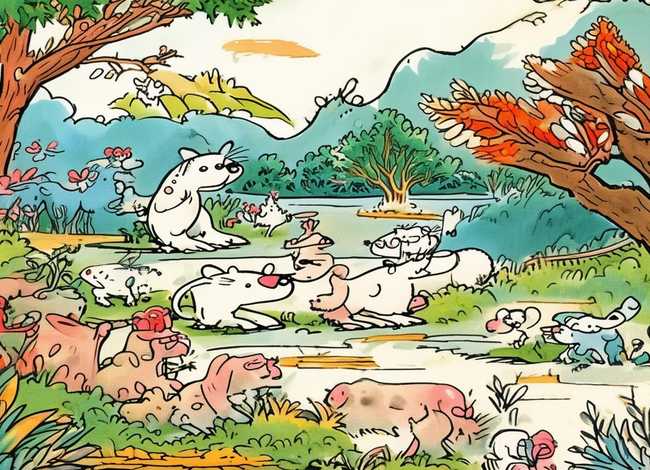 古代寓言故事儿童画，中国古代寓言故事简笔画大全