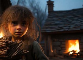 小女孩故事 卖头柴小女孩故事