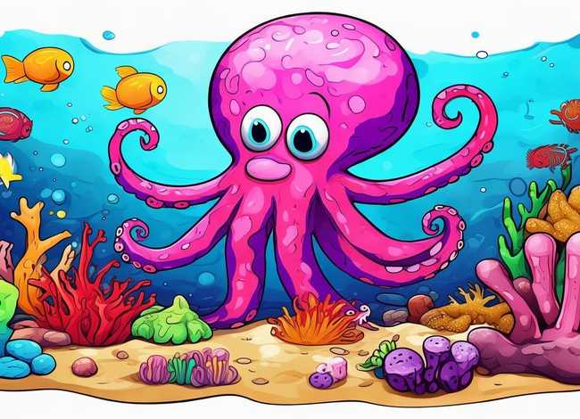 章鱼儿童画 章鱼儿童画图片大全带颜色 章鱼儿童画 章鱼儿童画图片大全带颜色