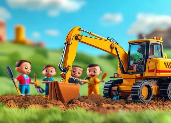 挖土机儿童故事视频动画,挖土机少儿视频大全动画 挖土机儿童故事视频动画,挖土机少儿视频大全动画